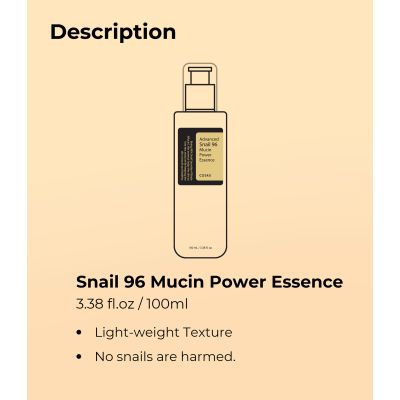 COSRX: Advanced Snail 96 Mucin Power Essence | Pack of 2 | 100ml Each