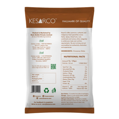 KesarCo: Cinnamom Sticks - 50gm