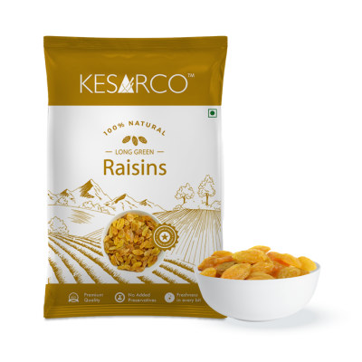 KesarCo: Green Raisins - Pack of 2 (500gm each)
