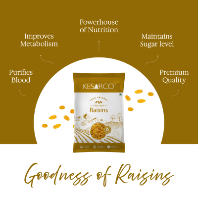KesarCo: Green Raisins - Pack of 2 (500gm each)
