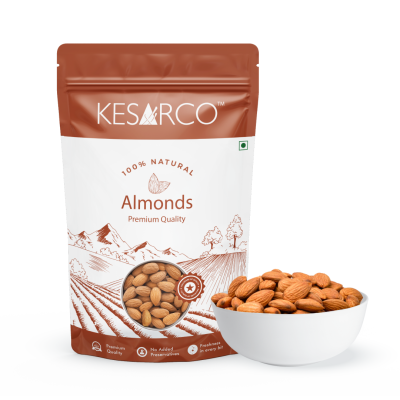 KesarCo: Premium Raw California Almonds - 200gm