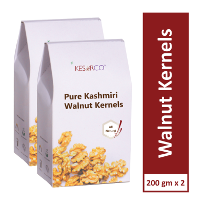 KesarCo: Kashmiri Walnut Kernels - Pack of 2 (200gm each)