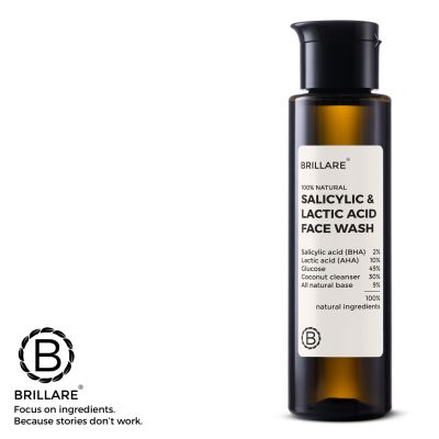 Brillare: Salicylic & Lactic Acid Face Wash - 100ml