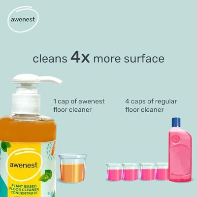 awenest: Plant Based Floor Cleaner Concentrate with Dispenser - 180ml