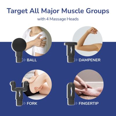 Caresmith: Charge Active Corded Massage Gun - Blue