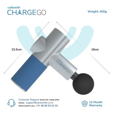 Caresmith: Charge Go Cordless Massage Gun - Multicolor
