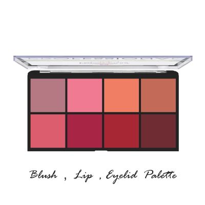 Love Earth: Blush - Lips - Eyelids Palette - 16gm