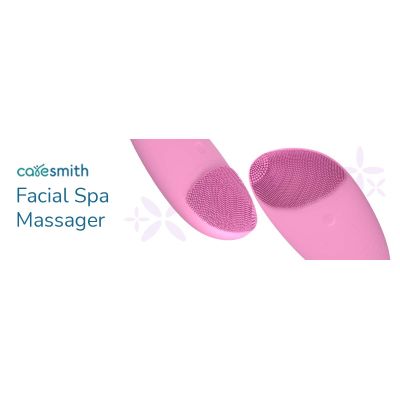 Caresmith: Battery Powered Sonic Massager Brush For Facial Cleansing - Pink Taffy