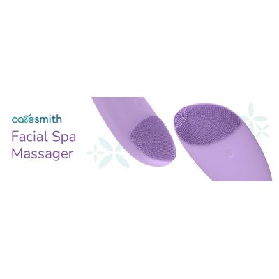 Caresmith: Battery Powered Sonic Massager Brush For Facial Cleansing - Lavender Spunk