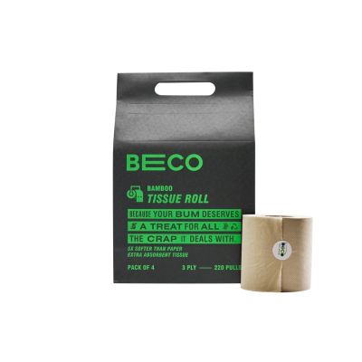 Beco: Bambooee Tissue Roll (3 Ply) - 220 Pulls - 4in1 (Value Pack)