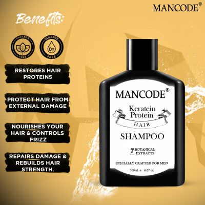 Mancode: Keratin Shampoo - 200ml