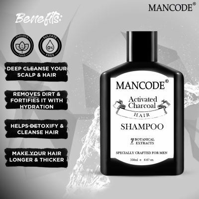 Mancode: Charcoal Shampoo - 200ml