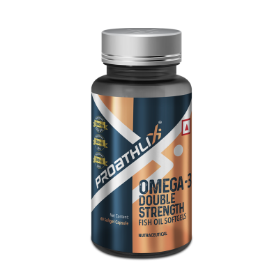 Proathlix: Omega 3 Double Strength Fish Oil Softgels - 60 Capsules