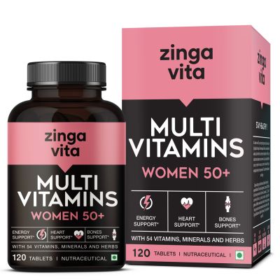 Zingavita: Multivitamin for Women 50+ Age with 26 Vitamins & Minerals - 120Tablets