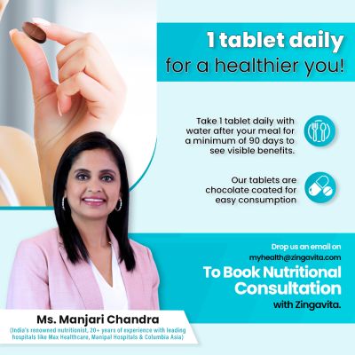 Zingavita: Multivitamin for Men with 41 Vitamins and Omega 3, for Strength & Immunity - 120 Tablets