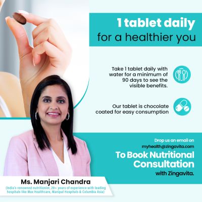 Zingavita: Probiotics & Prebiotics Multivitamin Tablets with 43 Essential Minerals - 60 Tablets