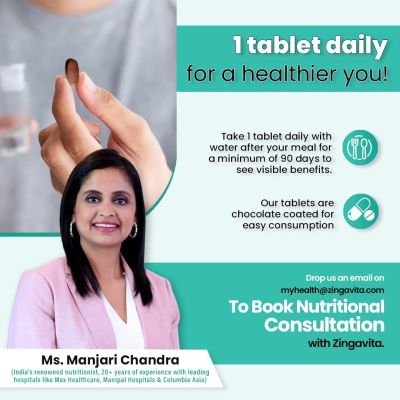 Zingavita: Multivitamin for Men 50+ Age with 50 Vitamins, Minerals, L-Arginine, Ginseng - 120Tablets