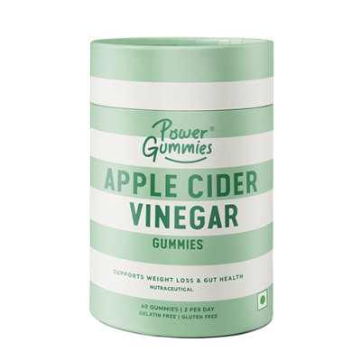 Power Gummies: Apple Cider Vinegar Gummies for Managing Weight with Green Apple Flavour-60 gummies