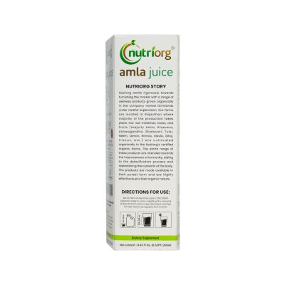 Nutriorg: Amla Juice - 250 ml ( Pack of 2)