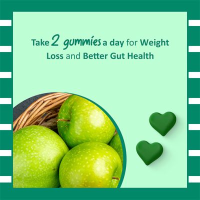 Power Gummies: Apple Cider Vinegar Gummies for Managing Weight with Green Apple Flavour-60 gummies