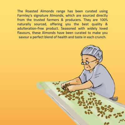 Farmley: Roasted & Salted Almonds Farmley Standee Pouch 200 g
