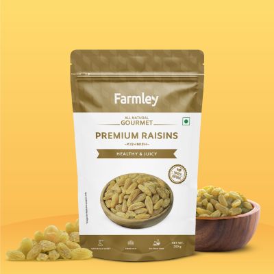 Farmley: Premium Raisin Long Farmley Standee Pouch 200 g