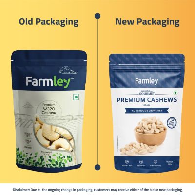 Farmley: Premium W320 Cashew Farmley Standee Pouch 500 g