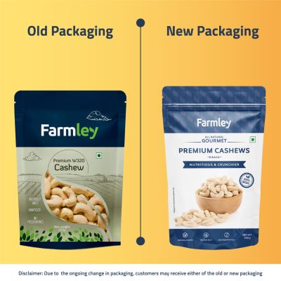 Farmley: Premium W320 Cashew Farmley Vacuum Standee Pouch 250 g