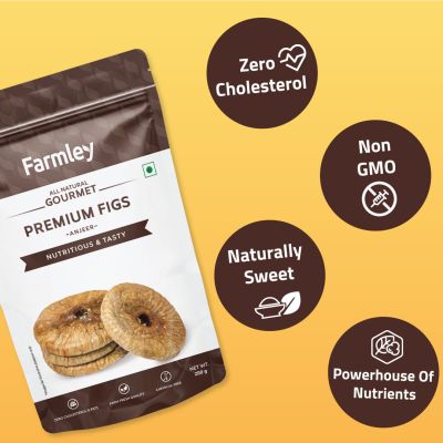 Farmley: Premium Anjeer Farmley Standee Pouch 200 g (Pack of 2)