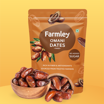 Farmley: Premium Omani Fard Dates Farmley standee pouch 400 g