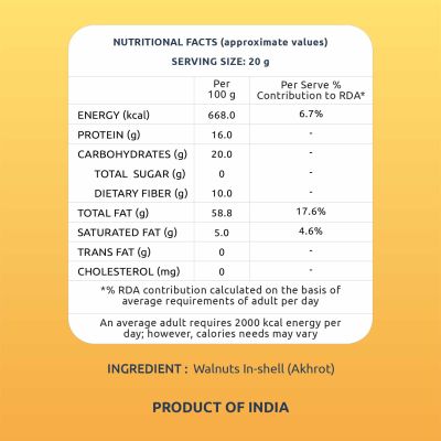 Farmley: California Walnut Inshell Farmley Standee Pouch 500 g