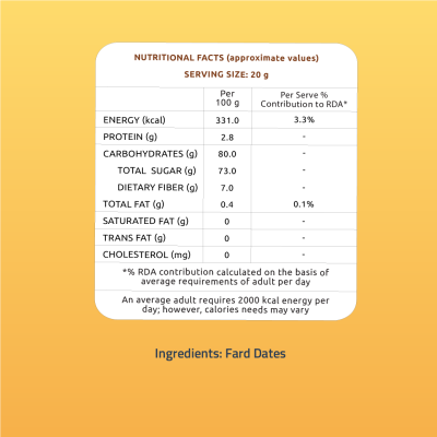Farmley: Premium Omani Fard Dates Farmley standee pouch 400 g