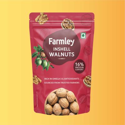 Farmley: California Walnut Inshell Farmley Standee Pouch 500 g
