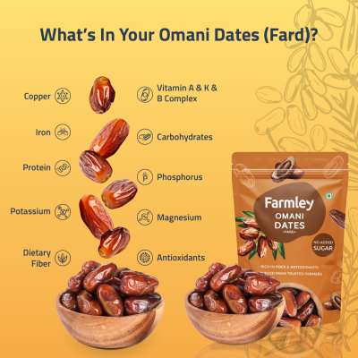 Farmley: Premium Omani Fard Dates Farmley standee pouch 400 g