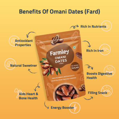 Farmley: Premium Omani Fard Dates Farmley standee pouch 400 g
