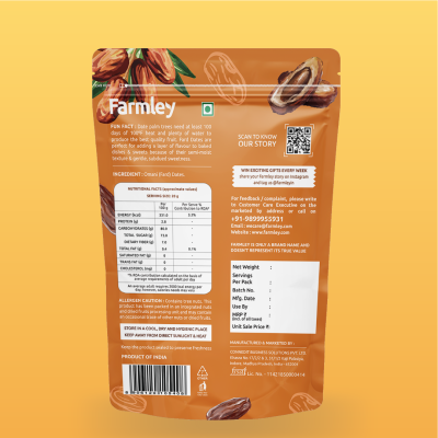Farmley: Premium Omani Fard Dates Farmley standee pouch 400 g