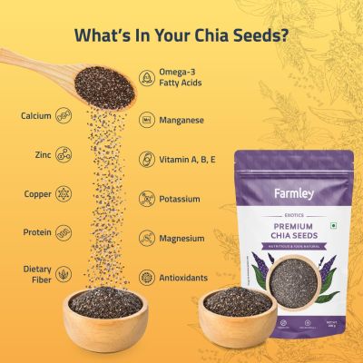 Farmley: Premium Chia Seeds Farmley Standee Pouch 200 g
