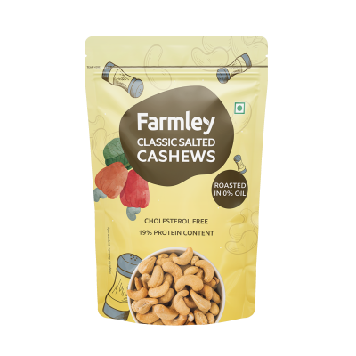Farmley: Roasted and Salted Cashew - Farmley Standee Pouch 200 g