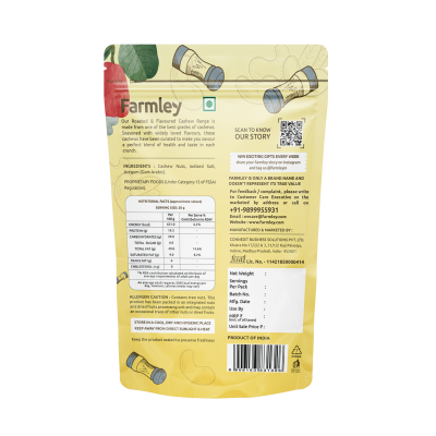 Farmley: Roasted and Salted Cashew - Farmley Standee Pouch 200 g