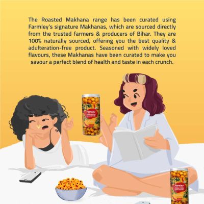 Farmley: Roasted & Flavored Makhana - Peri Peri Farmley Jar 83 g