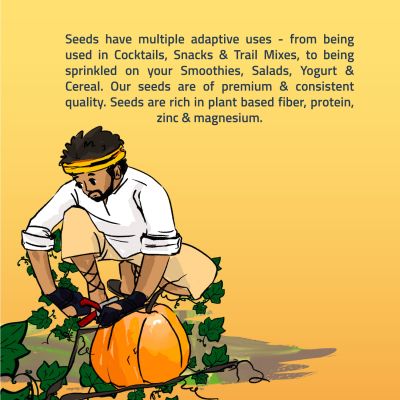 Farmley: Premium Jumbo Pumpkin Seeds Farmley Standee Pouch 200 g