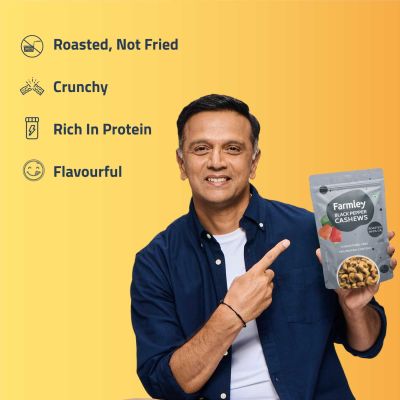 Farmley: Roasted Black Pepper Cashew - Farmley Standee Pouch 200 g