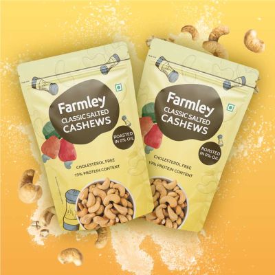 Farmley: Roasted and Salted Cashew - Farmley Standee Pouch 200 g