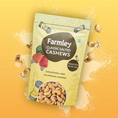 Farmley: Roasted and Salted Cashew - Farmley Standee Pouch 200 g