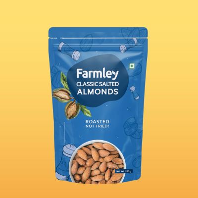 Farmley: Roasted & Salted Almonds Farmley Standee Pouch 200 g