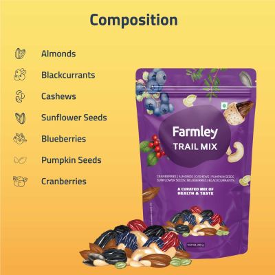 Farmley: Trail Mix Farmley Standee Pouch 200 g