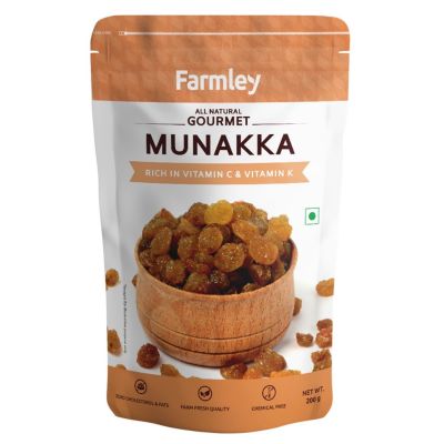 Farmley: Premium Munakka Farmley Standee Pouch 200 g