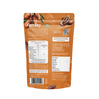Farmley: Premium Omani Fard Dates Farmley standee pouch 400 g