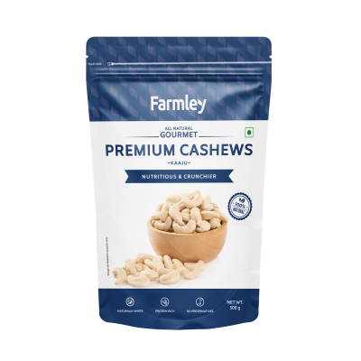 Farmley: Premium W320 Cashew Farmley Standee Pouch 500 g
