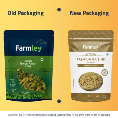 Farmley: Premium Raisin Long Farmley Standee Pouch 200 g